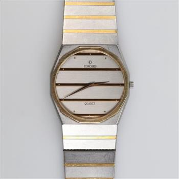 Concord Mariner Stainless Steel 10kt Accent Watch