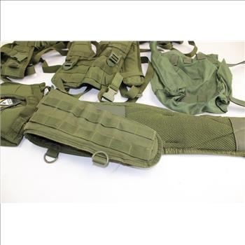 Condor H-Harness, Battle Belt, And Bag, Olive Drab, Lot Of 6