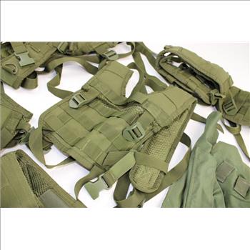 Condor H-Harness, Battle Belt, And Bag, Olive Drab, Lot Of 6