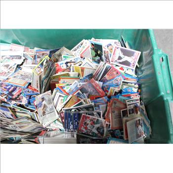Container With 5000+ Baseball Trading Cards