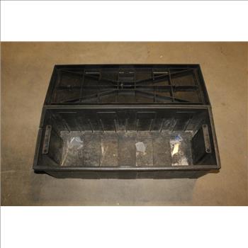 Contico Black Hinged Top Box