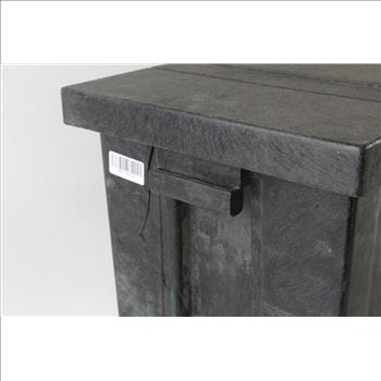 Contico Black Hinged Top Box