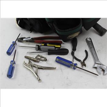 Contractor Force Tool Belt With Stanley, Trox And More Various Tools