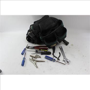 Contractor Force Tool Belt With Stanley, Trox And More Various Tools
