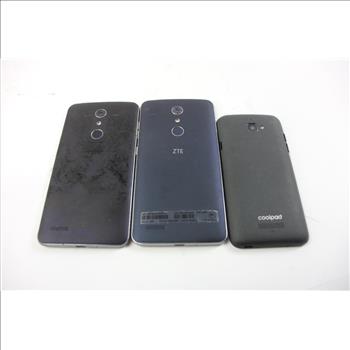 Coolpad And Other Cell Phone Lot, 3 Pieces