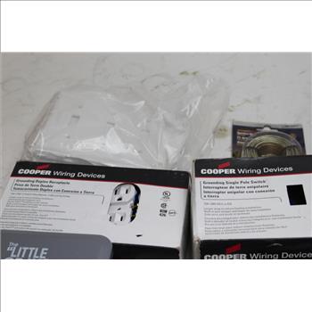 Cooper Wiring Switch And Outlets, Intermatic Water Heater Timer+ More Bulk Lot 12 Pieces