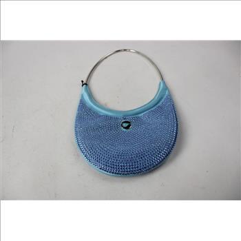 Coperni Handbag, Rings Swipe Crystal Embellished Bag Ice Blue
