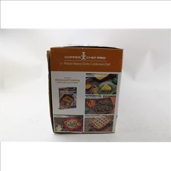 Copper Chef Pro 7-piece Heavy Duty Cookware Set