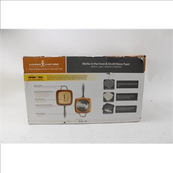 Copper Chef Pro 7-piece Heavy Duty Cookware Set