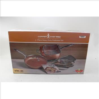 Copper Chef Pro 7-piece Heavy Duty Cookware Set