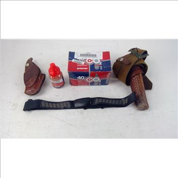 Copper Coated Bbs, Gun Holsters, And More, 5 Pieces