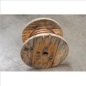 Copper Wire On Wooden Spool
