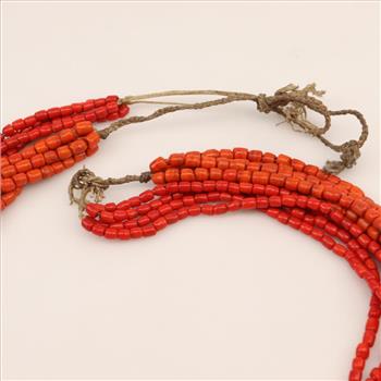Coral Turquoise Bead Necklace