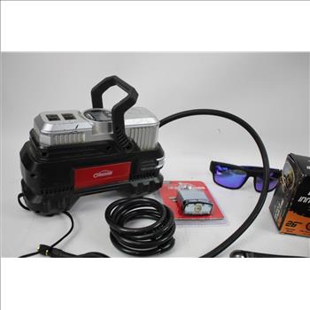 Cordless Angle Grinder, Portable Tire Inflator, Work Lights, And More