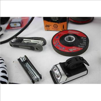 Cordless Angle Grinder, Portable Tire Inflator, Work Lights, And More