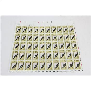 C.P.A. 22 Cent US Postage Stamp Sheet