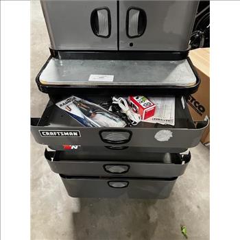Craftmans Tool Storage Cart With Tools