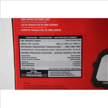 Craftsman 1000 Lumens LED Work Light, CMXELAYMPL1032