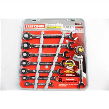 Craftsman 8 Pc. Metric Reversible Ratcheting Combination Wrench Set