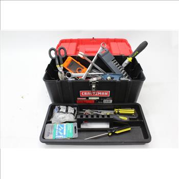 Craftsman 959317 Tool Box With Tote Tray And Tools.  10+ Items