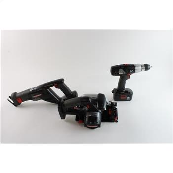 Craftsman Cordless Drill, Reciprocating Saw & Circular Saw, 3 Pieces