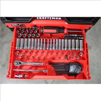 Craftsman, Dewalt, Stanley, Arrow, & More Assorted Tools In Craftsman Tool Case; 25+ Pieces