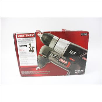 Craftsman Drill/ Driver And Right Angle Drill Combo Kit
