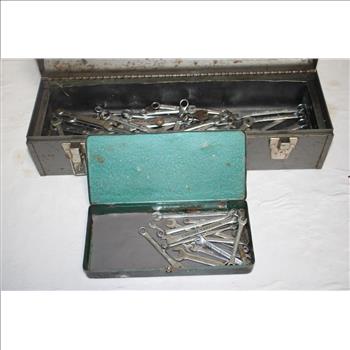 Craftsman Metal Tool Box, Tekton, Chrome Vanadium, Wrenchs