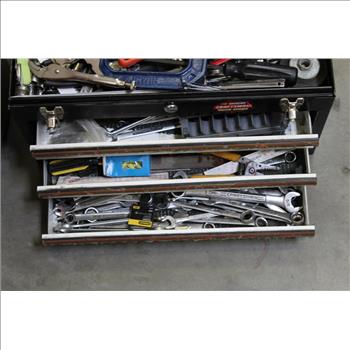 Craftsman Nascar Toolbox Filled With Various Hand Tools