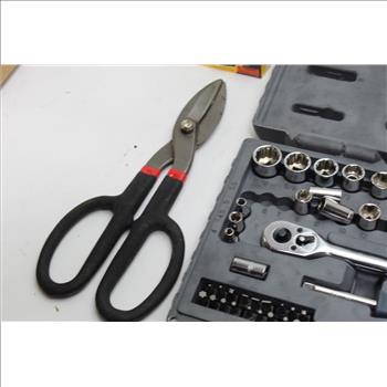 Craftsman, Task Force Assorted Tools And Cat Steer Loader Toy 4 Pieces