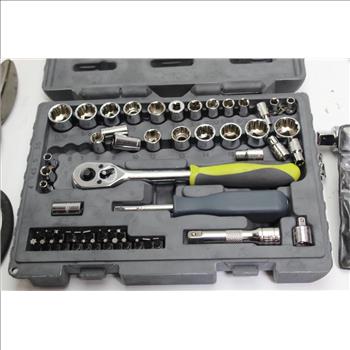 Craftsman, Task Force Assorted Tools And Cat Steer Loader Toy 4 Pieces