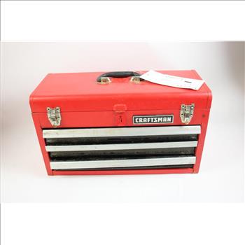 Craftsman Tool Box And Drawers With Drill Bits, Wrenches, Screw Drivers, And More, 20+pieces