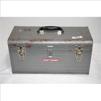 Craftsman Tool Box With Electric Tape, Box Cutter, And More