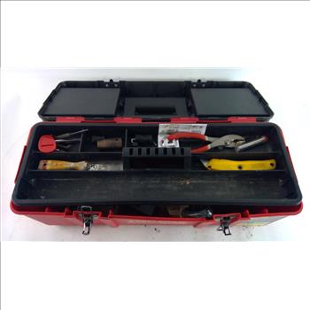 Craftsman Toolbox With Tools & Hardware, 10+ Pieces