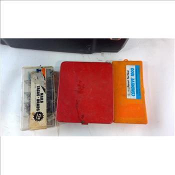 Craftsman Toolbox W/Painting Supplies, 5+ Pieces