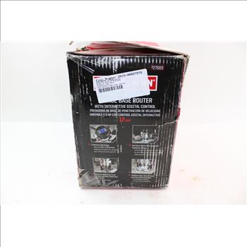 Craftsman Variable Speed Plunge Base Router With Interactive Digital Control