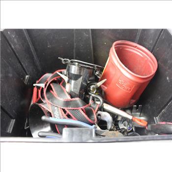 Crate With Car Tools, 5+ Pieces