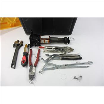 Crate With Car Tools, 5+ Pieces