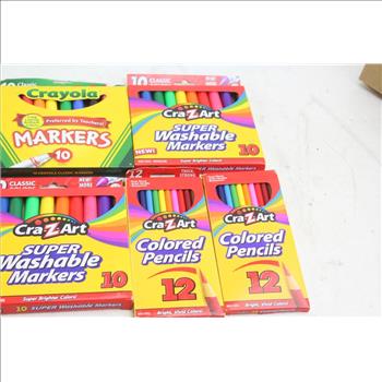 Crayola / Cra-Z-Art Markers, Color Pencils: 7 Items