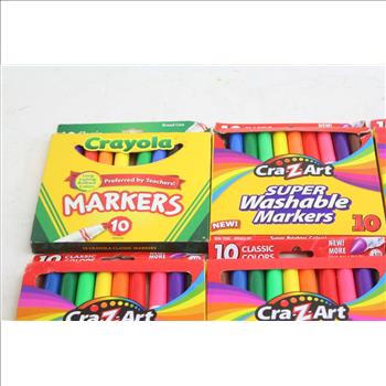 Crayola / Cra-Z-Art Markers, Color Pencils: 7 Items