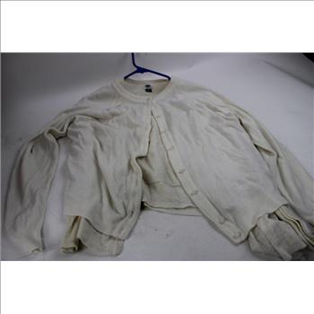 Cream, Black Cardigan Sweaters, L, XXL, With Fashion Belts, And Bag Strap, 8 Pieces