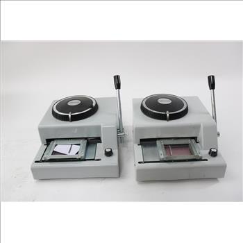 Credit Card Embossing Machine, 2 Pieces