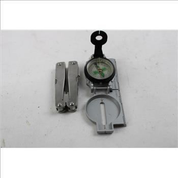 Credit Card Knives With Gear To Go Mutli-Tool And Compass, 10 Pieces