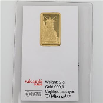 Credit Suisse Fine Gold 2g Bar
