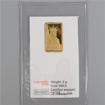 Credit Suisse Fine Gold 2g Bar