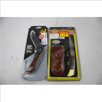 Crescent, Browning, And More Knives, Bulk Lot, 4 Pieces