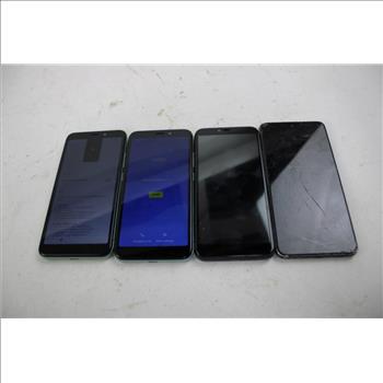 Cricket, Foxx, Samsung Cell Phone Lot, 4 Pieces, Sold For Parts