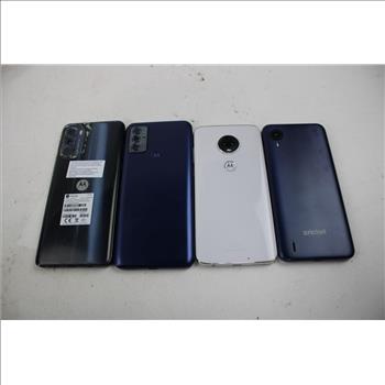 Cricket, Motorola Cell Phone Lot, 4 Pieces, Sold For Parts