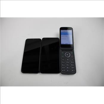 Cricket, TCL, BLU Cell Phone Lot, 3 Pieces, Sold For Parts