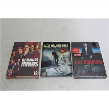 Criminal Minds, Ray Donovan, Walking Dead Dvds, 3 Pieces